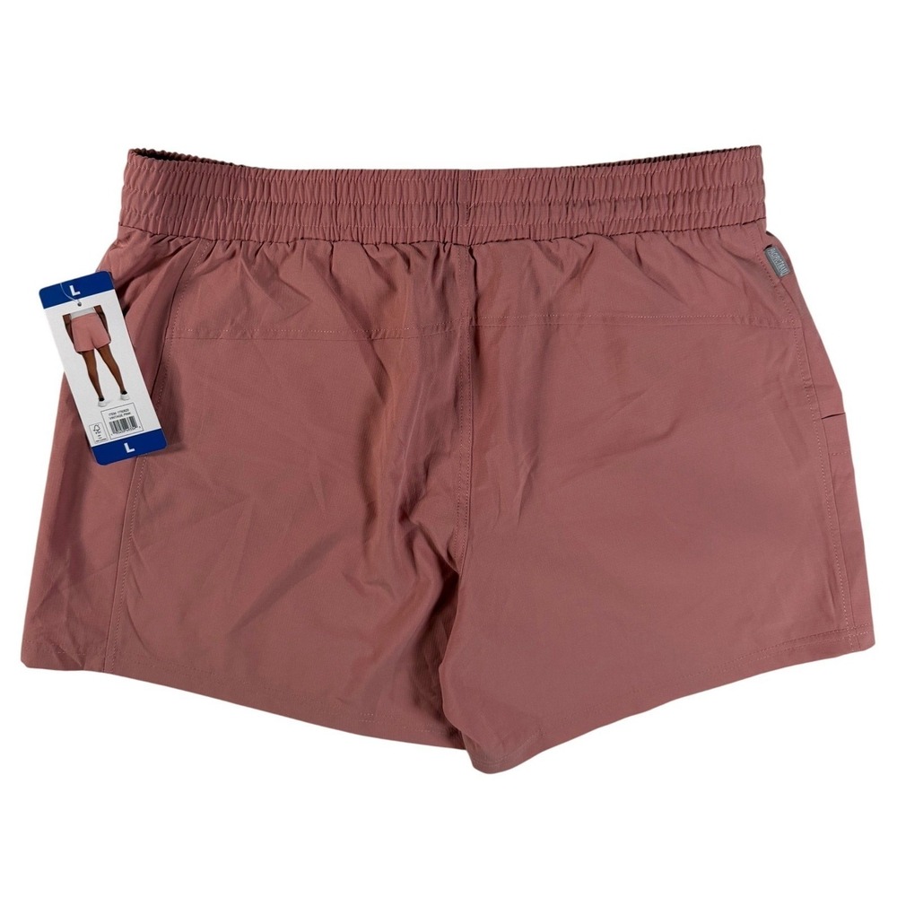 Pacific Trail Hiking Shorts Women L Pink Solid Relaxed Modern Gorpcore Adventure - Picture 8 of 9